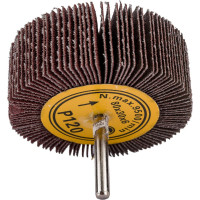 Головка-щётка лепестковая на шпильке (80x30x6 мм; Р120) Orientcraft OCFW80306120