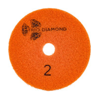 Алмазный гибкий шлифовальный круг TRIO-DIAMOND "Черепашка" 3 шага 100 мм/шаг 2 (сухая шлифовка) 500600