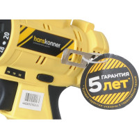 Аккумуляторная дрель Hanskonner б/щ, 12В, 2 акк. 2,0 Ач, 30Нм, кейс HCD1230R