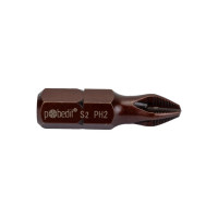 Бита DELUXE (2 шт; PH2; 25 мм; S2+Bronze+AntiSlip) Pobedit 2616821