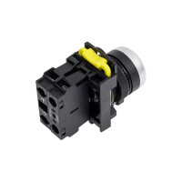 Кнопка плоская поворотная ANDELI с подсветкой 1NC LA115-A5-10D красный 220В артикул ADL10-205