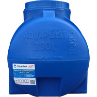 Овально-горизонтальная емкость AQUAPLAST 200 л, синяя 4630017951901