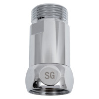Прямое соединение для полотенцесушителя SG г/ш 3/4"х3/4", хром, 2 шт 731SCH0505