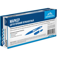 Строительный маркер vertextools синий, двухсторонний 00010-03