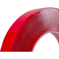 Акриловая двусторонняя клейкая лента Holex 19 мм х 10 м, 1 мм, прозрачная, блистер HAS-93939