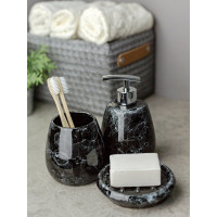 Дозатор для мыла Bath Plus PIETRA 9,7x10,1/14,8см black W-CE2242AA-LD