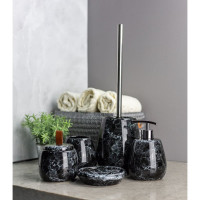 Баночка для ватных дисков Bath Plus PIETRA 9,6х7,5cm black W-CE2242AA-CT