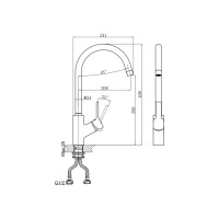 Смеситель для кухни DQ Rhein.Dusseldorf DA1492401