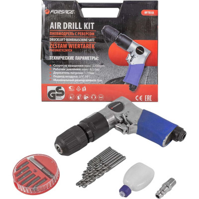 Пневмодрель Forsage с реверсом F-RP7810(50349)