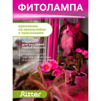 Светодиодный светильник для роста растений RITTER Т5 10 Вт 2м присоска 2шт 56300 6