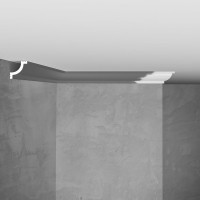 Плинтус потолочный Stenopol 20х20х2000 мм под покраску C7132