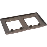 Рамка для розеток и выключателей ЭРА Серия 12 12510213 на 2 поста, Сатин, бронза Б0052516
