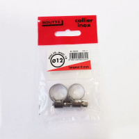 Хомут Boutte INOX 12 мм, ширина 8 мм, 2 шт. 0204304