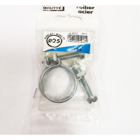 Двойной стальной хомут Boutte 25 мм, 2 шт. 0250455