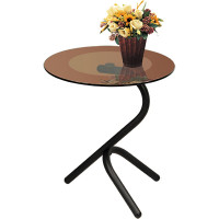 Журнальный стол Мебелик Дуэт 5 черный, тонированный 000 671