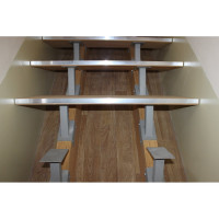 Ступень с алюминиевым кантом Lucky Guy 900x300мм, влагостойкая фанера, 030 01 900300 БФ