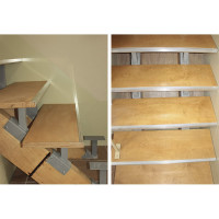 Ступень с алюминиевым кантом Lucky Guy 900x300мм, влагостойкая фанера, 030 01 900300 БФ