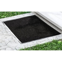 Грязезащитный коврик РемоКолор Ребро ПВХ, полиэстер, чёрный, 80x120 см 70-1-806