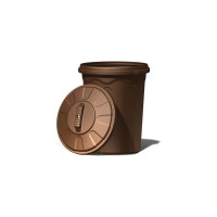 Хозяйственный бочка-бак Тара.ру коричневый, 120 л 15638
