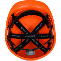 Защитная каска из полипропилена с вентиляцией Delta Plus QUARTZ UP IV оранжевая QUARUP4OR