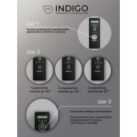 Полотенцесушитель INDIGO Line Trinity electro 80/50 таймер, скрытый монтаж, универсальное подключение R/L LСLTE80-50BRRt