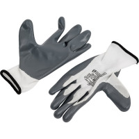 Нейлоновые перчатки с нитриловым покрытием Armprotect, белый/серый, р.11 3500/NN100 4631161387769