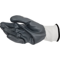 Нейлоновые перчатки с нитриловым покрытием Armprotect, белый/серый, р.11 3500/NN100 4631161387769