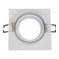 Встраиваемый алюминиевый светильник ЭРА KL87 WH MR16/GU5.3 белый Б0054352