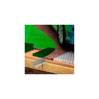 Газонная решетка для садовых дорожек и парковки ГеоПластБорд 6 штук черная ГР_544.336.34_ч_6