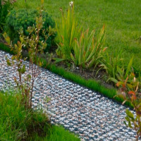 Газонная решетка для садовых дорожек и парковки ГеоПластБорд 6 штук черная ГР_544.336.34_ч_6