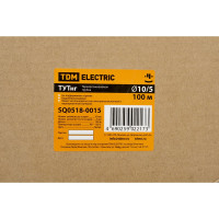 Термоусаживаемая трубка TDM ELECTRIC ТУТнг 10/5 белая (100 м/ролл) SQ0518-0015
