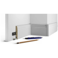 Монтажная планка Cosca Decor ПВХ, 2400 мм, для плинтуса МДФ СПБ075515