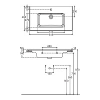 Раковина ALLEN BRAU Fantasy 82 4.11025.20 00280180