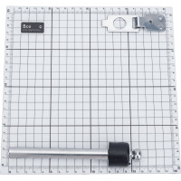 Дверной стопор с фиксатором Домарт 150 мм, крепление в бетон, хром 170249