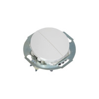 2-клавишный выключатель LK Studio с двух мест, схема 6+6, 16А, 250В, белый, LK Vintage 881304-1