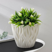 Кашпо со вставкой СИМАЛЕНД Вдохновение 3 л, 19.5 см, 16.5 см, белый 4534384