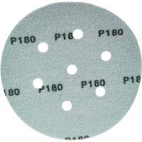 Круг шлифовальный на липучке - зелёный 125 мм, 5 шт, P180 FASTER TOOLS 8542