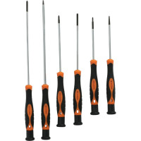 Отвертки FASTER TOOLS для точных работ удлиненные 6 шт. 1853