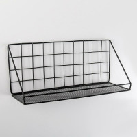 Полка Доляна "Лофт" 35x12x15,5 см, цвет черный 4442407