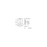 Однорычажный смеситель для душа GROHE Atrio New круглая розетка 24065AL3