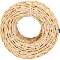 Провод Bironi 2x1,5 Песочное золото (матовый) 50м B1-424-719-50