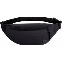 Сумка на пояс BRAUBERG RIO, 2 отделения, черная, 38x12x8см, 270822