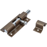 Прямоугольная задвижка СКОБЯНОЙ ШП-60 коричневый/цинк 002535