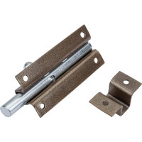 Прямоугольная задвижка СКОБЯНОЙ ШП-60 коричневый/цинк 002535