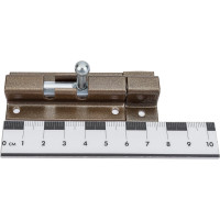 Прямоугольная задвижка СКОБЯНОЙ ШП-60 коричневый/цинк 002535