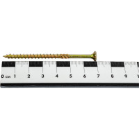 Саморез по дереву HIMTEX Проф. желтый, потайной, Torx 20, 4х70 мм, 200 шт. 04070Fh