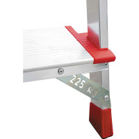 Профессиональная стремянка Новая Высота NV3117, 1x7 ступеней 130 мм, Max нагр. 225 кг, 2К башмаки, 3117107