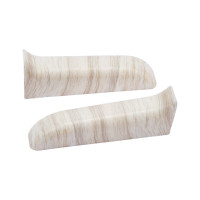 Торцевые заглушки для плинтуса IDEAL Классик 55 мм, 267 клен белый К-П55-Тп-Ф1 267 КЛН БЕЛ