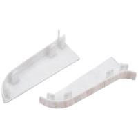 Торцевые заглушки для плинтуса IDEAL Классик 55 мм, 267 клен белый К-П55-Тп-Ф1 267 КЛН БЕЛ