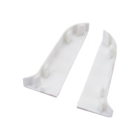 Торцевые заглушки для плинтуса IDEAL Классик 55 мм, 267 клен белый К-П55-Тп-Ф1 267 КЛН БЕЛ